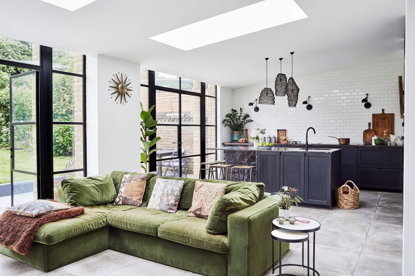 Bright open-plan living space built by Construction Eye in Hertfordshire